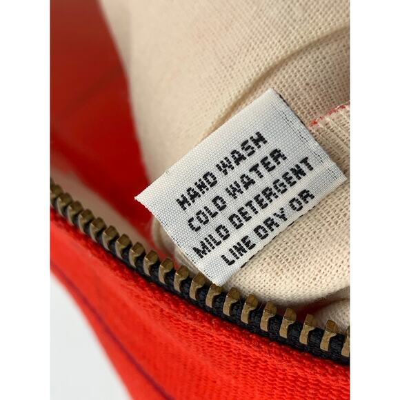 PROUD MARY Women's Orange Windowpane Tassel Clutch Wallet SZ OS - Picture 8 of 10